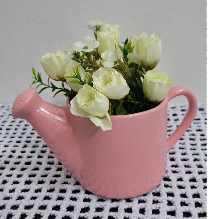 Regador Rosa - lucia mendonça decoraçoes
