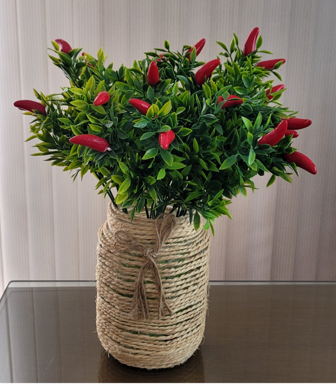Arranjo Pimenta + Vaso  - lucia mendonça decoraçoes