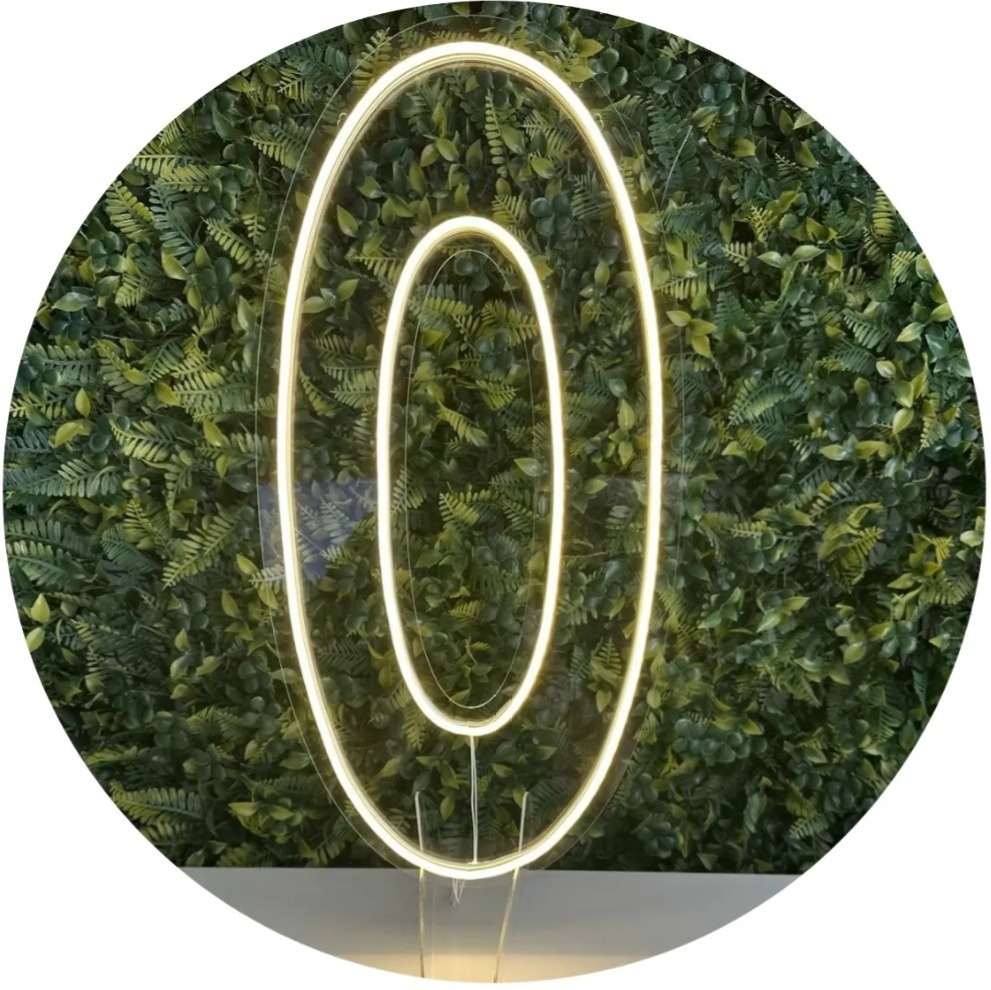 Número 0  - Led - Branco Frio - lucia mendonça decoraçoes