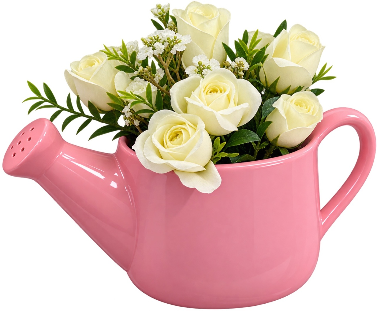 Regador Rosa - lucia mendonça decoraçoes