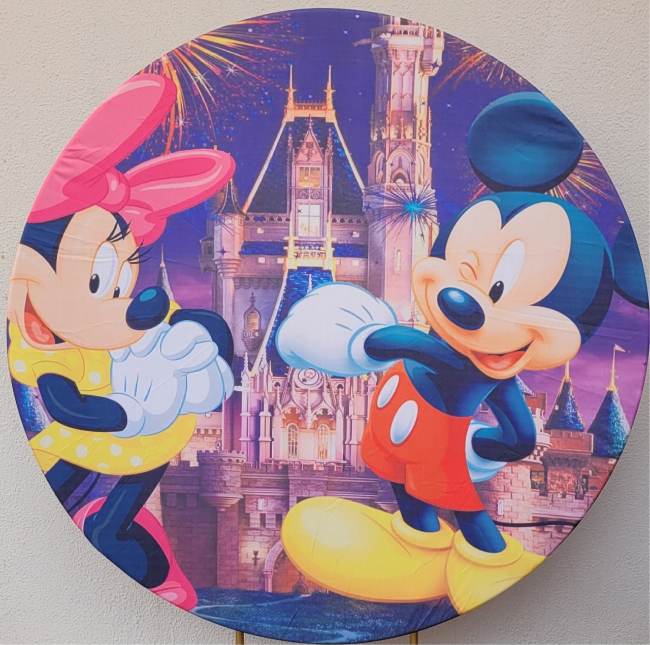 Capa Painel Mickey/Minie Lilás  - lucia mendonça decoraçoes