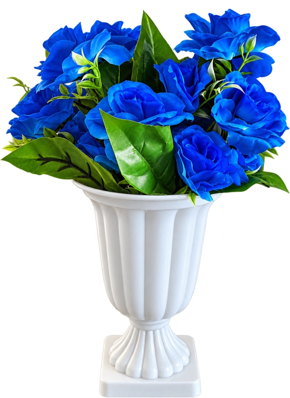 Arranjo Rosas Azuis - lucia mendonça decoraçoes