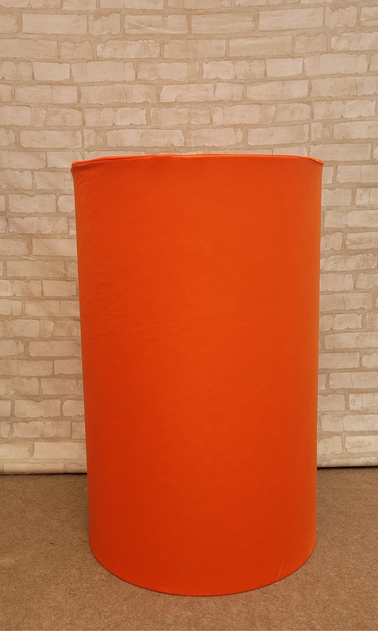 Capa Cilindro Laranja G - lucia mendonça decoraçoes