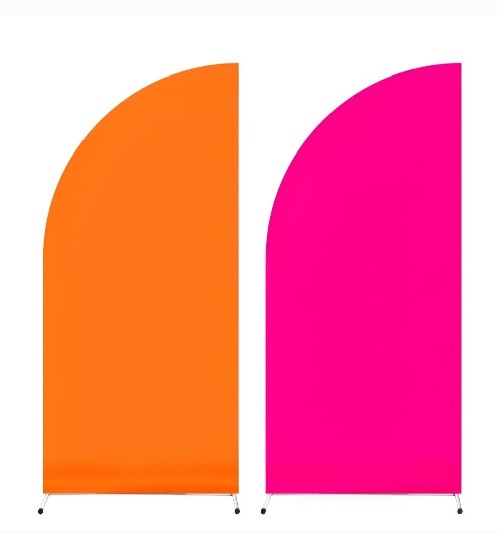 Capa Painel Meia Lua - Laranja / Pink - lucia mendonça decoraçoes