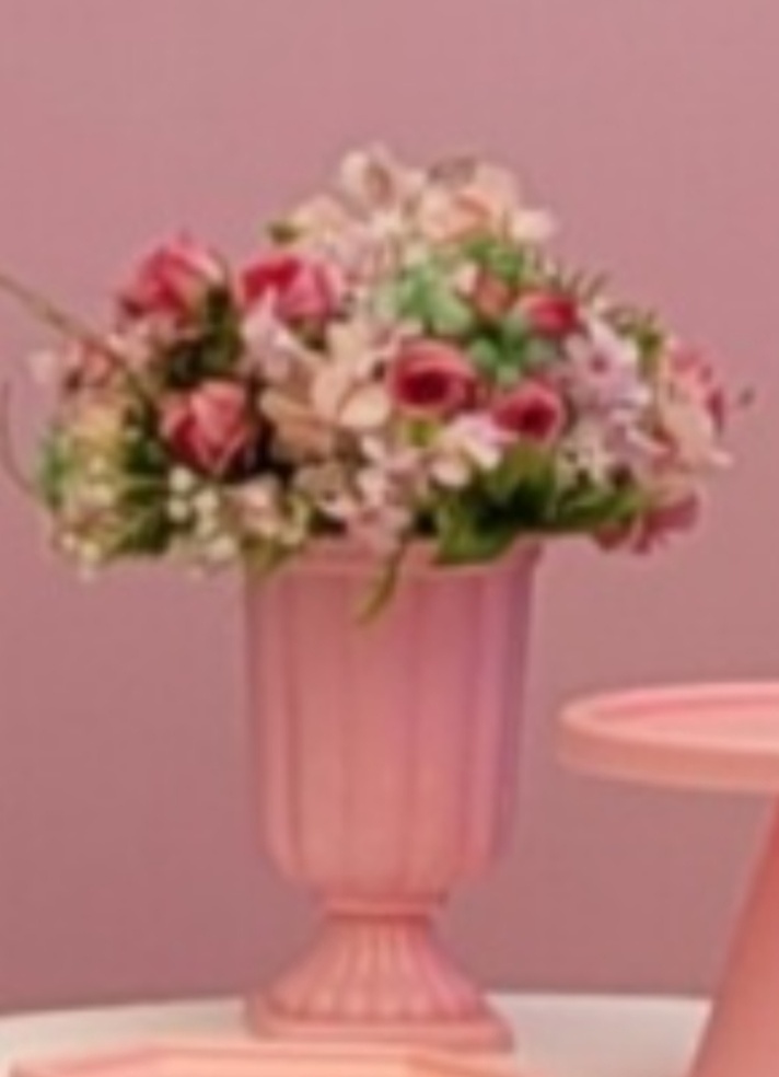 Arranjo Rosa Pp + Vaso Pp - lucia mendonça decoraçoes
