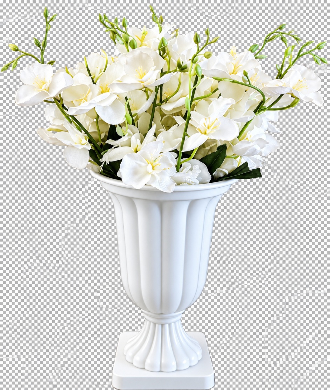 Arranjo Hastes Brancas - lucia mendonça decoraçoes