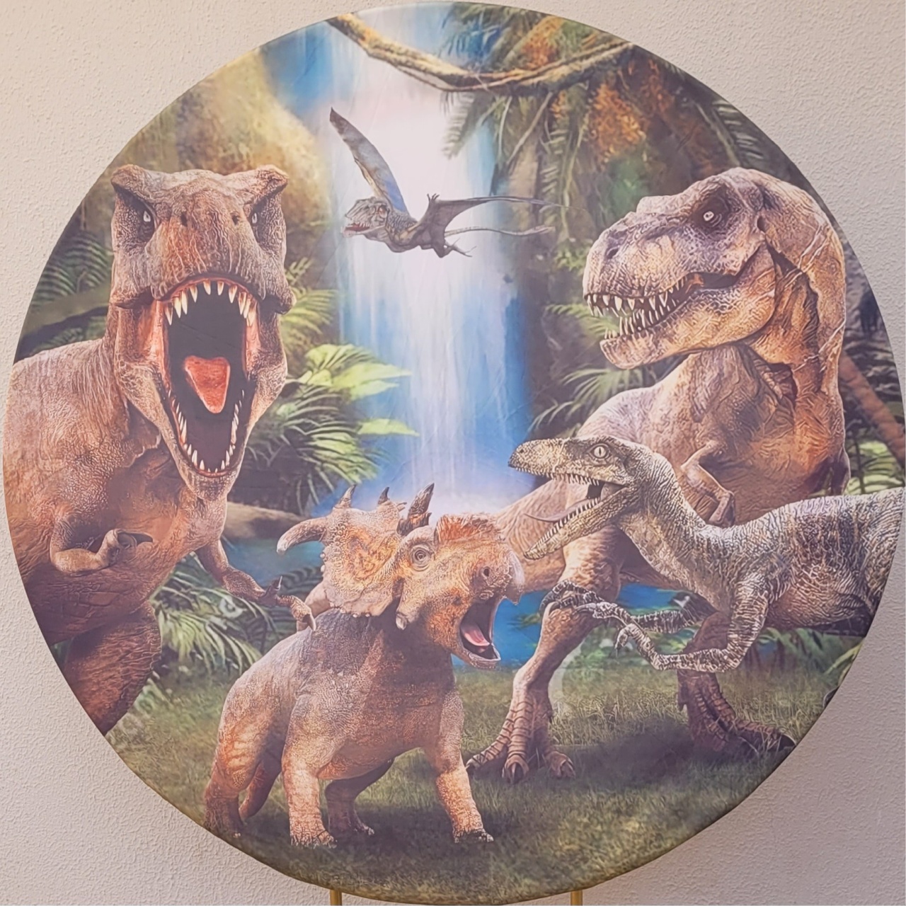 Capa Redondo Dinossauro - lucia mendonça decoraçoes
