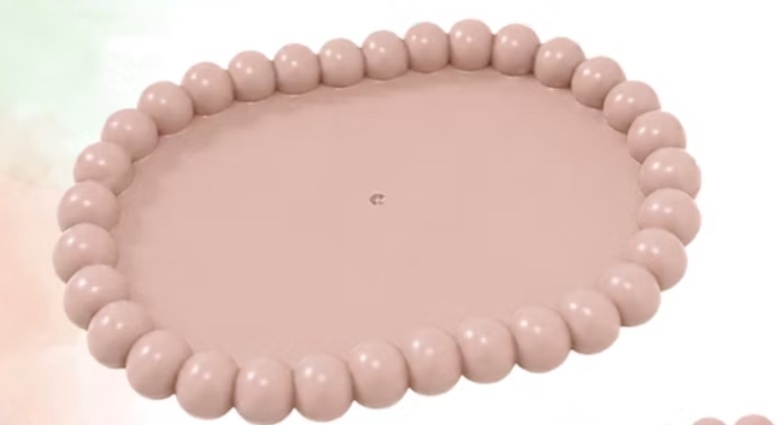 Bandeja Petit Oval - Nude - lucia mendonça decoraçoes