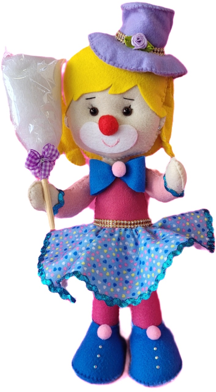 Palhaço  Algodão  - G3 - lucia mendonça decoraçoes
