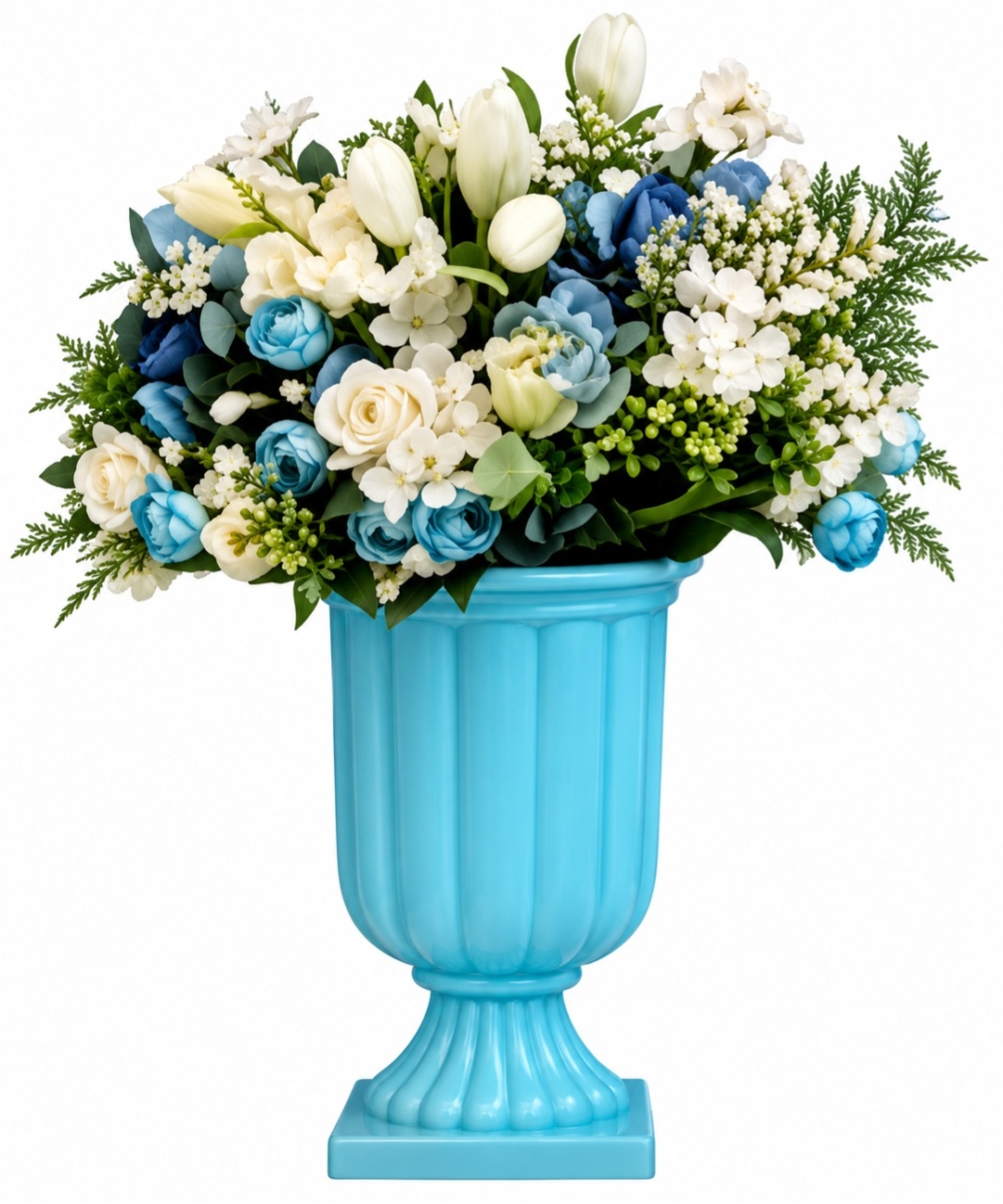 Arranjo Azul Pp + Vaso Azul P - lucia mendonça decoraçoes