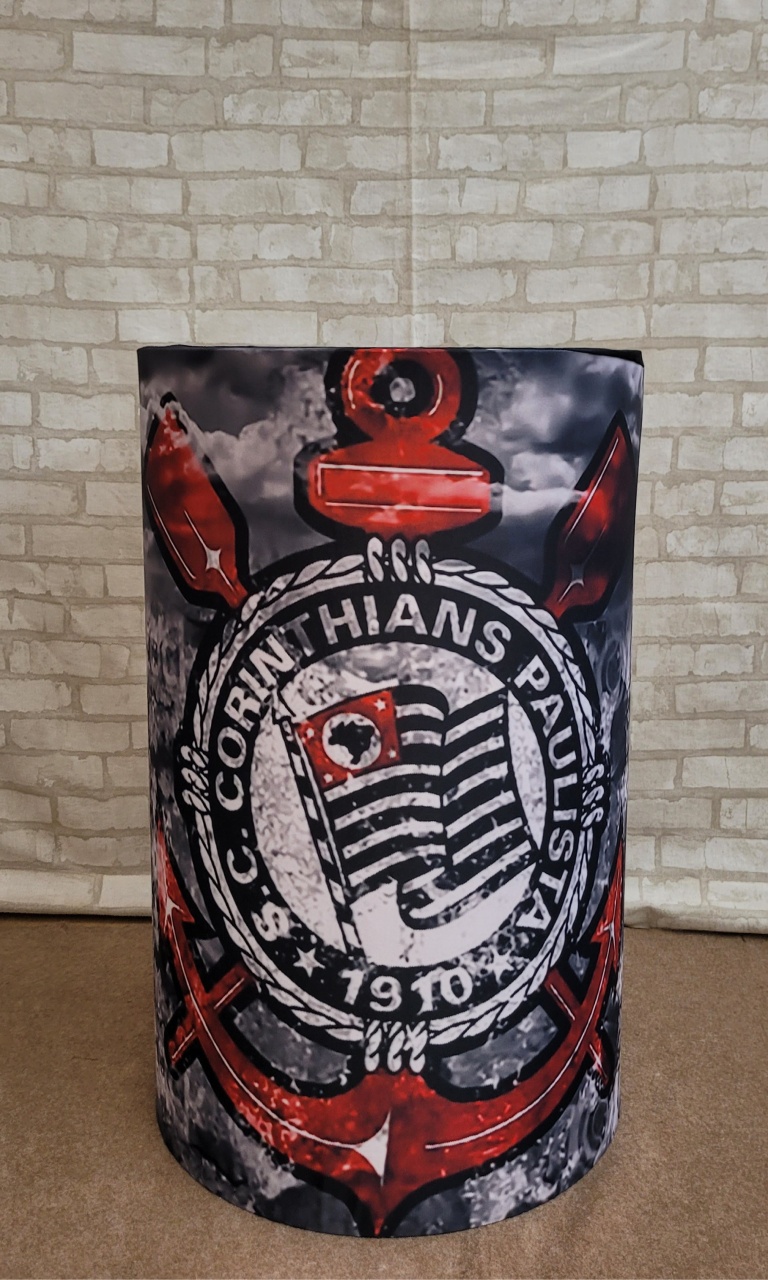 Capa Cilindro Corinthians G - lucia mendonça decoraçoes