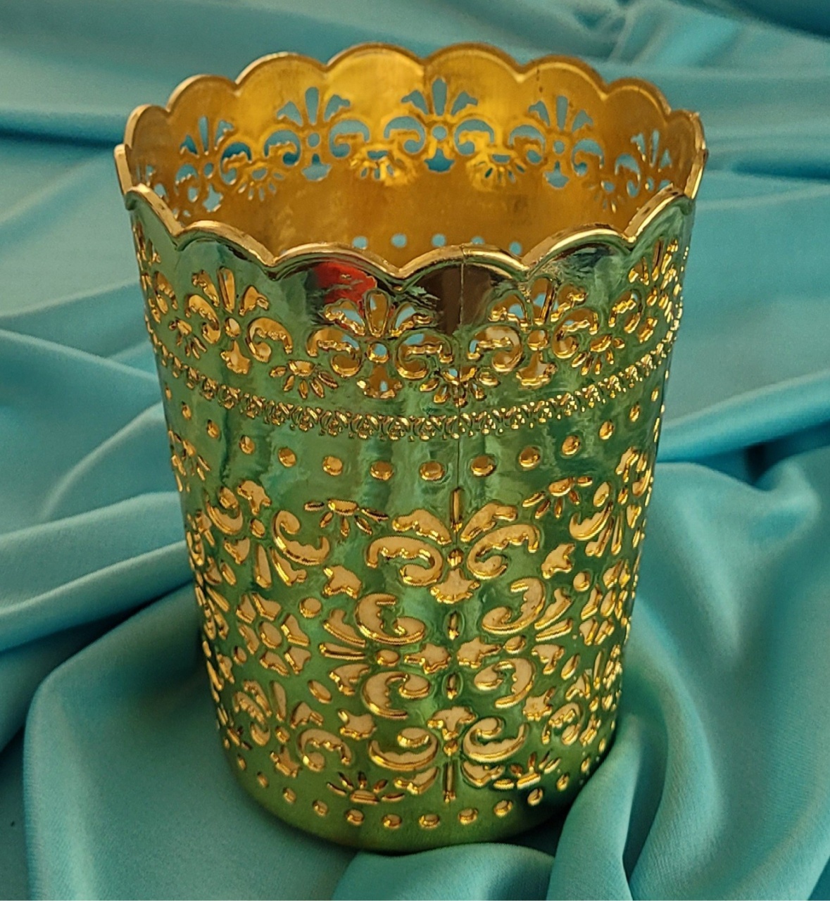 Vaso Dourado P - lucia mendonça decoraçoes