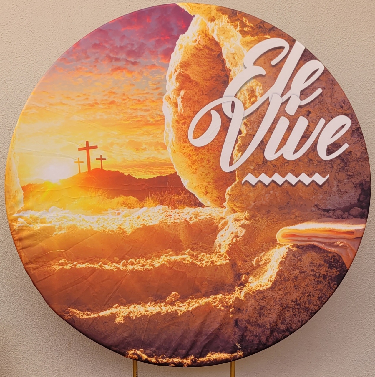 Capa  Painel Páscoa  - Ele Vive - lucia mendonça decoraçoes