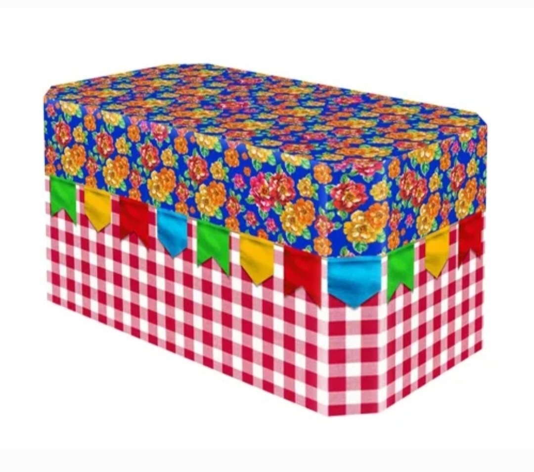 Capa Retangular Para Mesa - Festa Junina - lucia mendonça decoraçoes