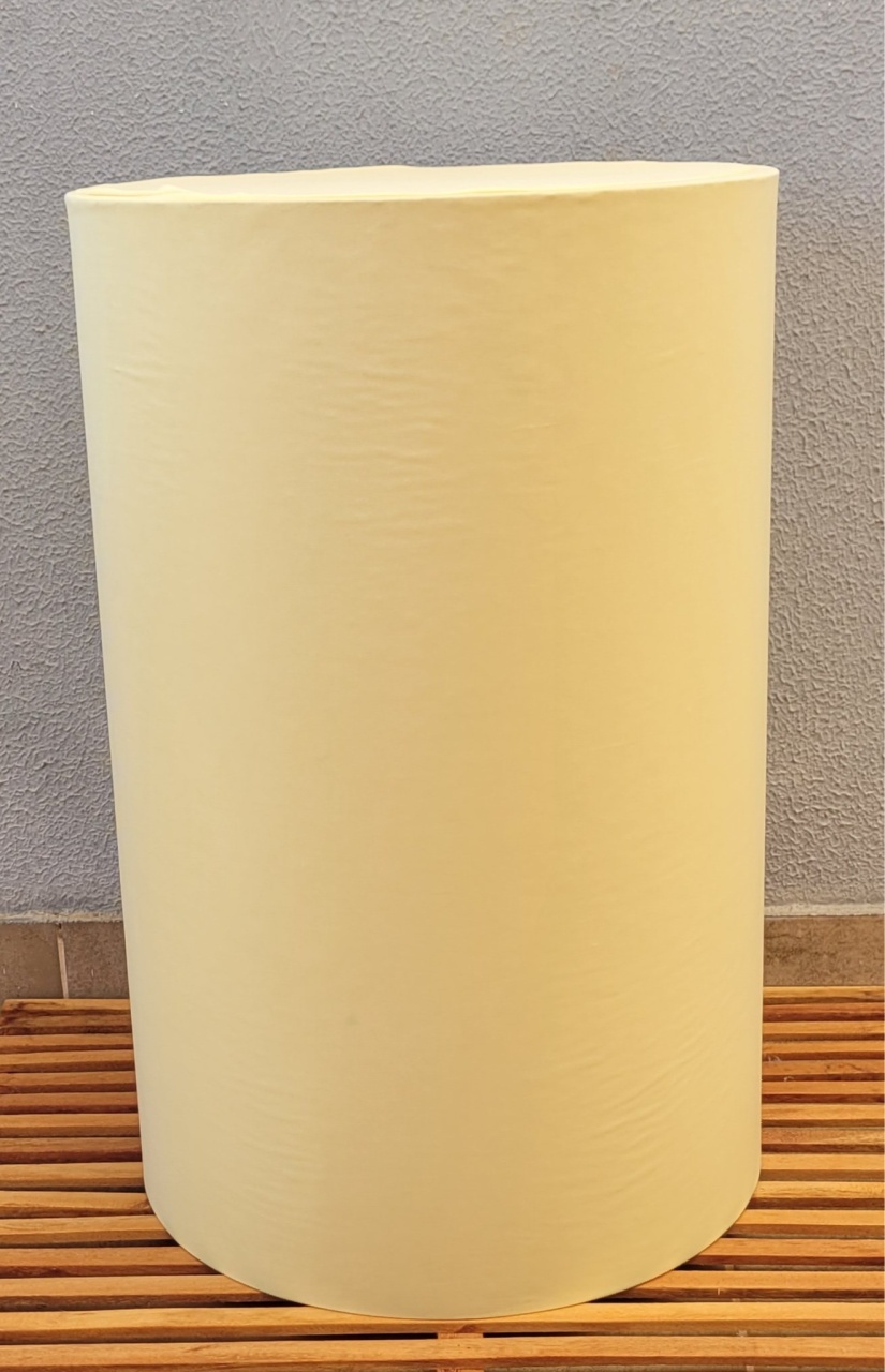 Capa Cilindro - Amarelo Bebê  -G - lucia mendonça decoraçoes