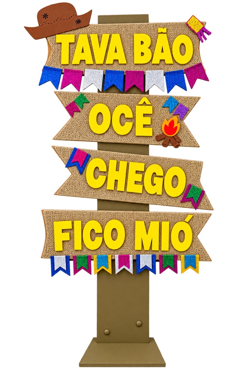 Placa Festa Junina - lucia mendonça decoraçoes