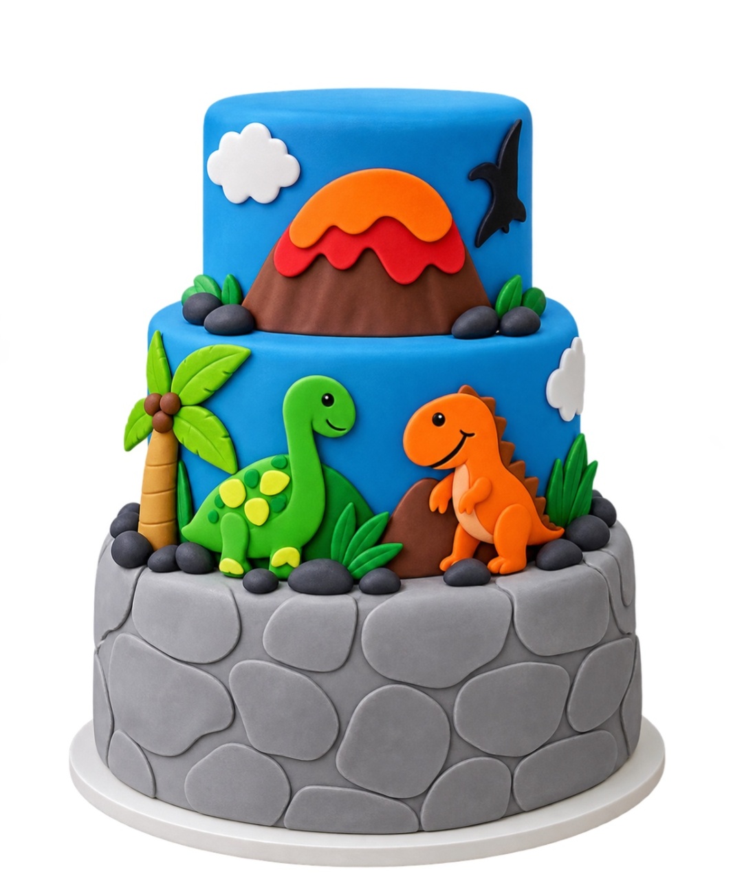 Bolo Dino Baby - lucia mendonça decoraçoes