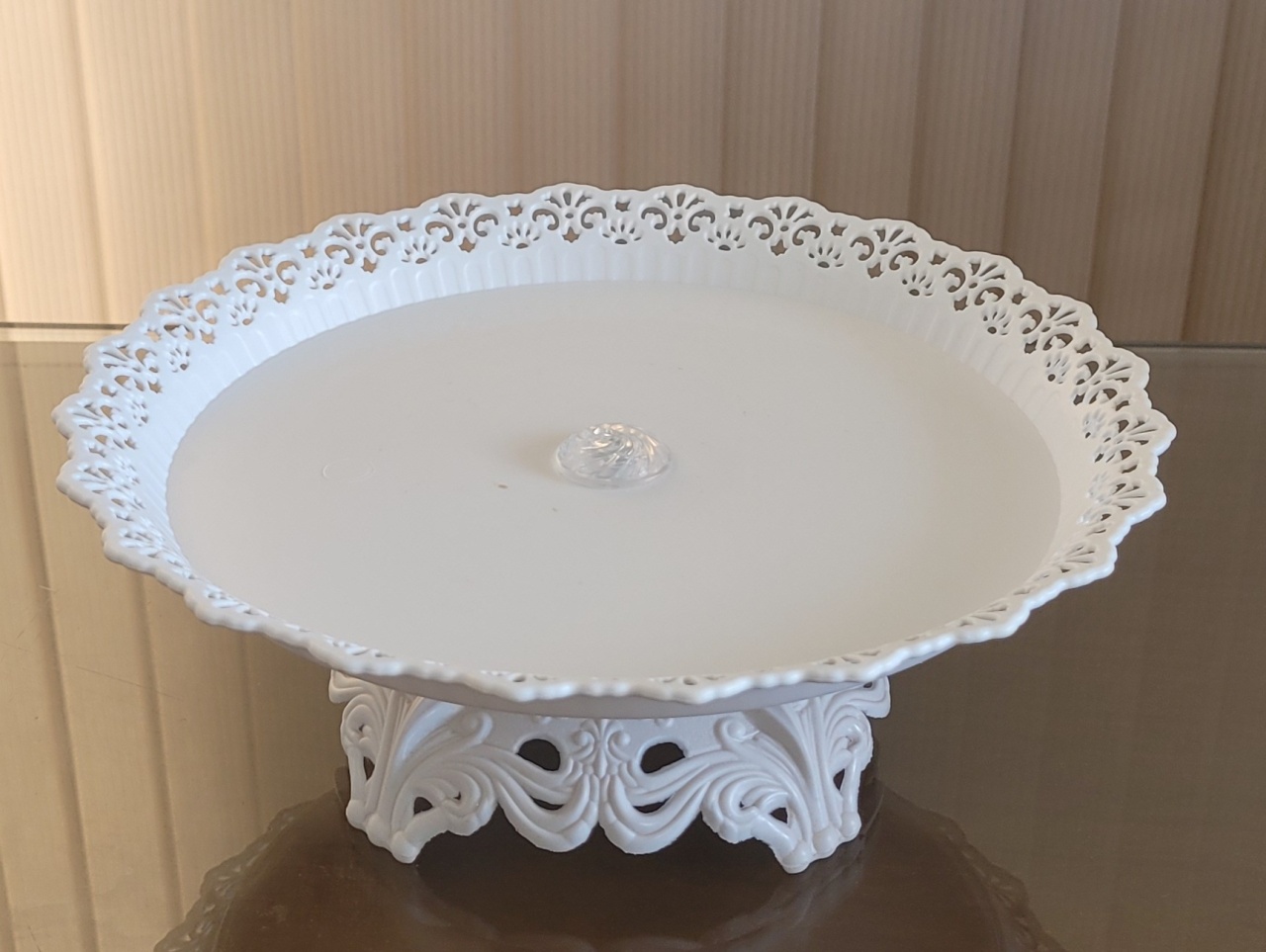 Porta Doces Floral Branco - P - lucia mendonça decoraçoes