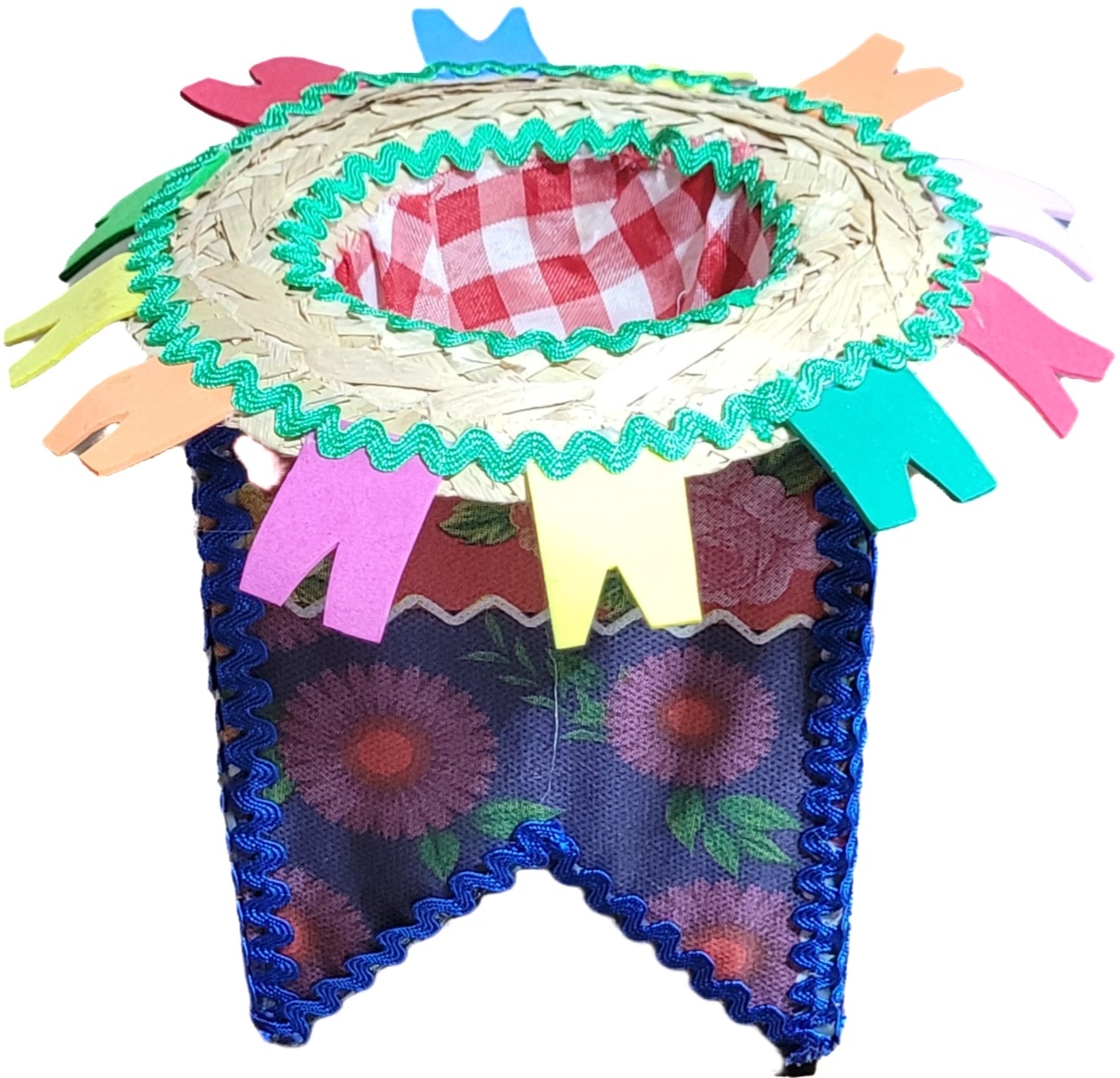 Porta Doces Festa Junina - Chapéu P - lucia mendonça decoraçoes