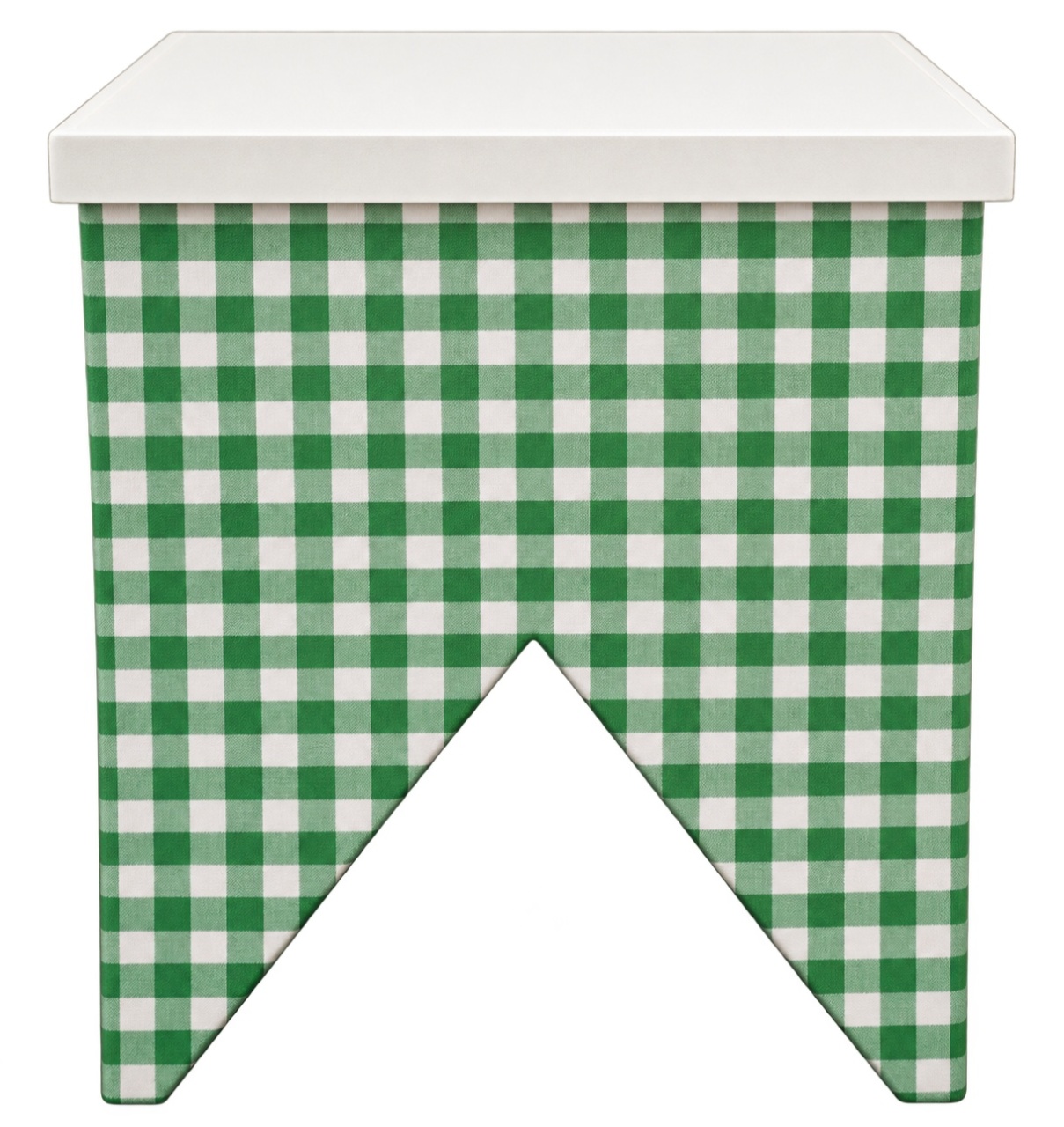 Mesa Bandeirinha Quadriculado Verde/Branco - lucia mendonça decoraçoes