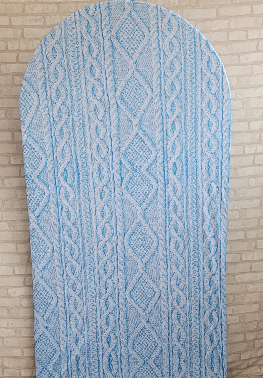 Capa Painel Romano Lã Azul - lucia mendonça decoraçoes