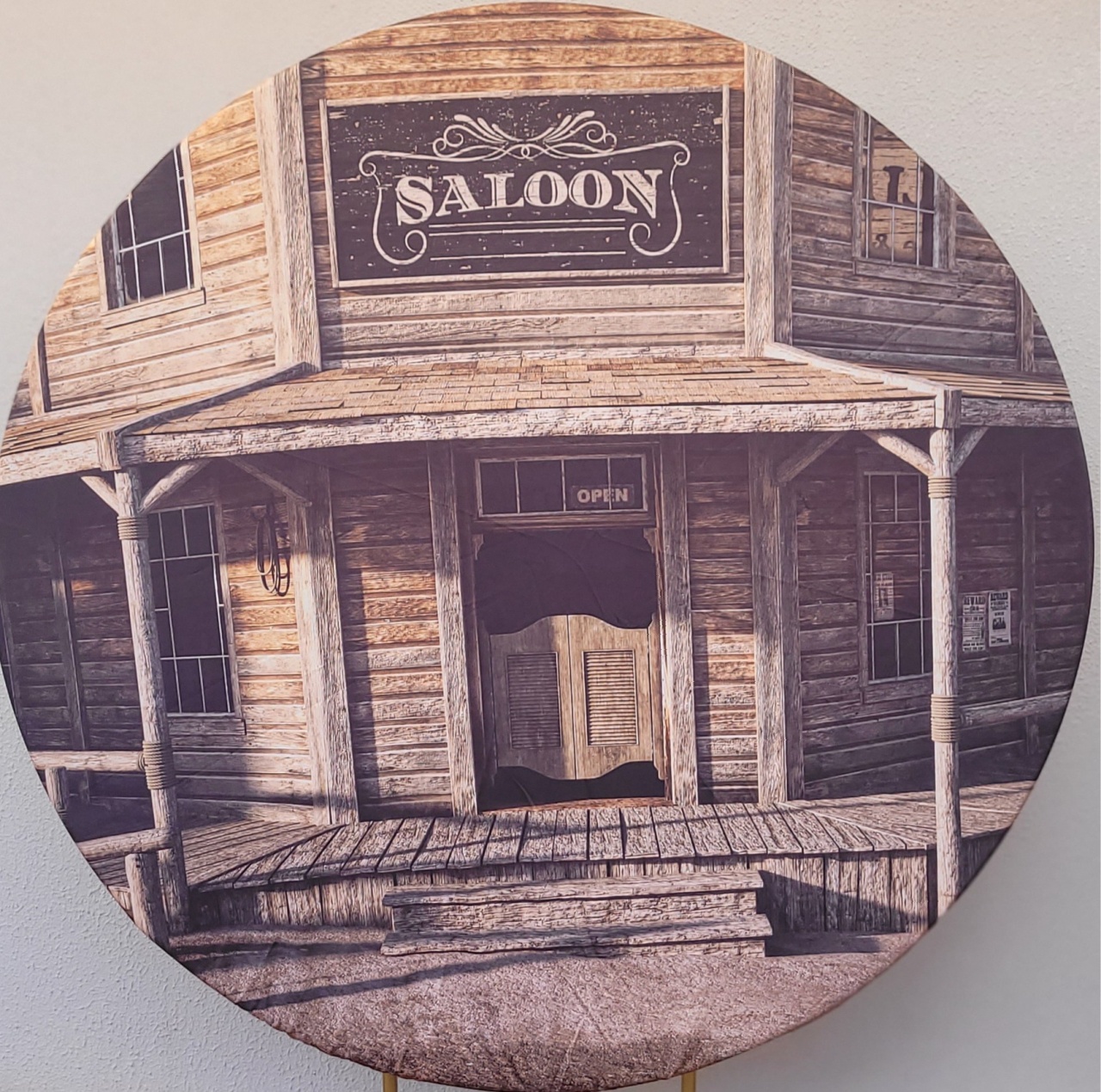 Capa Painel Redondo Saloon - lucia mendonça decoraçoes