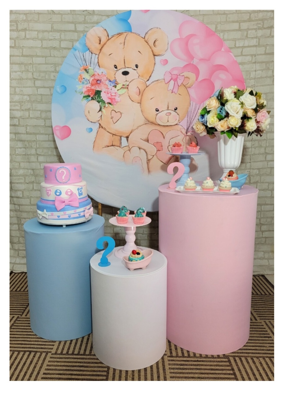 Urso Revelação  - lucia mendonça decoraçoes