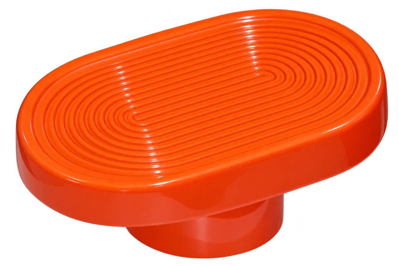 Boleira Alegra Oval Com Pé - Laranja - lucia mendonça decoraçoes