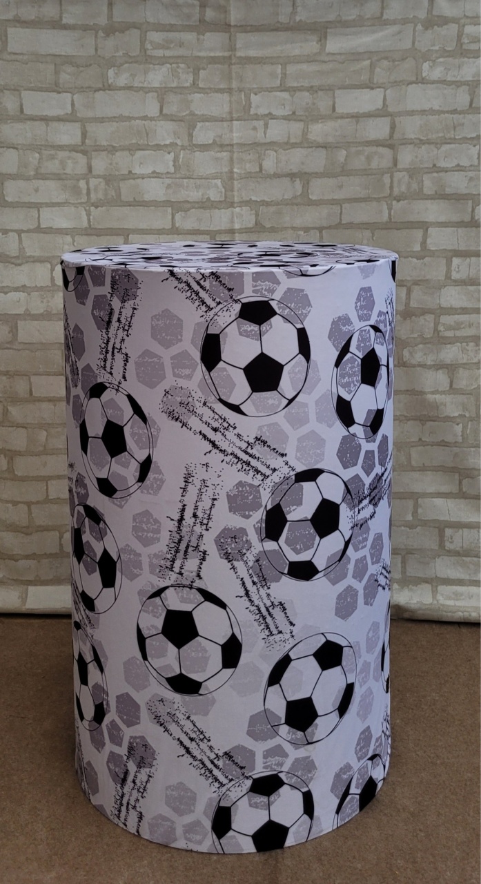 Capa Cilindro Futebol -  Bola G - lucia mendonça decoraçoes