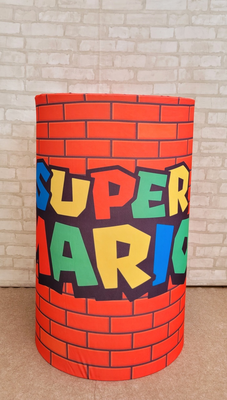 Capa Cilindro Super Mario G - lucia mendonça decoraçoes