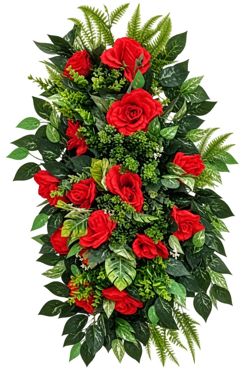 Arranjo Vermelho/ Verde - lucia mendonça decoraçoes
