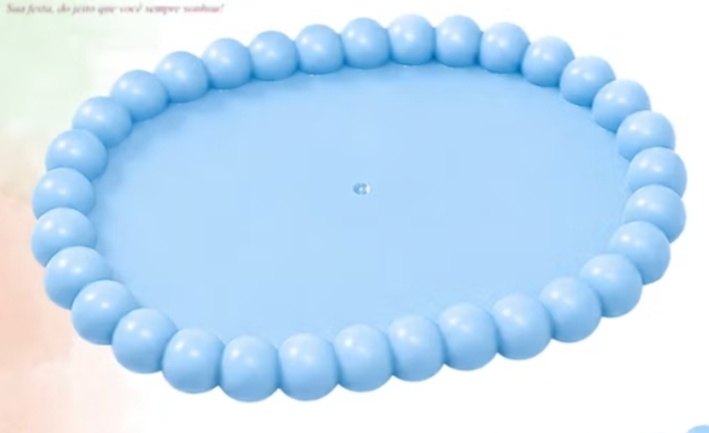Bandeja Petit Oval - Azul Candy - lucia mendonça decoraçoes