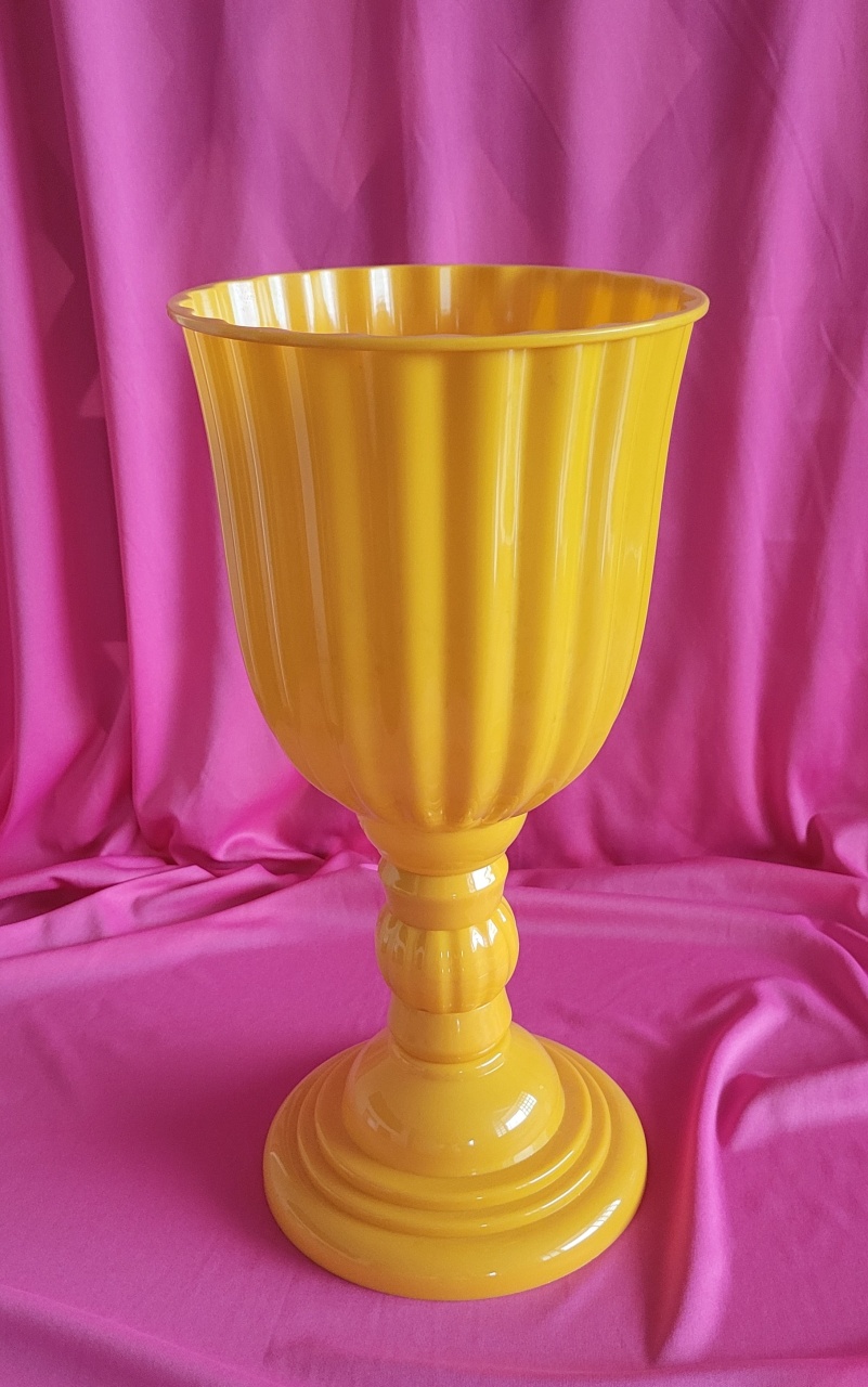Vaso Amarelo G - lucia mendonça decoraçoes