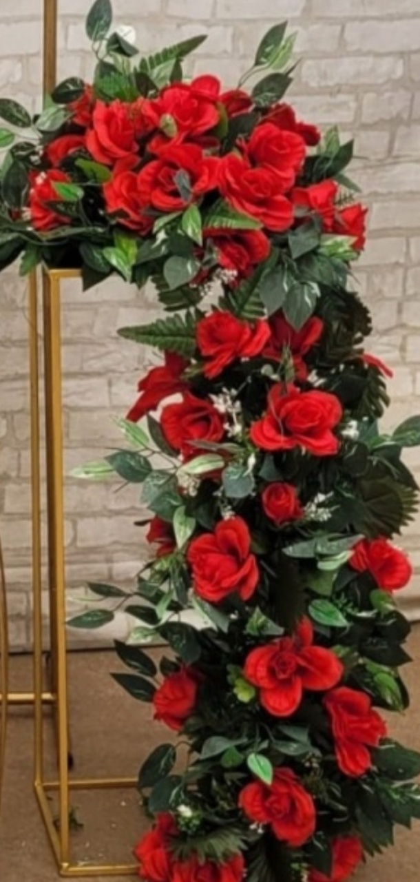 Arranjo Vermelho G - lucia mendonça decoraçoes