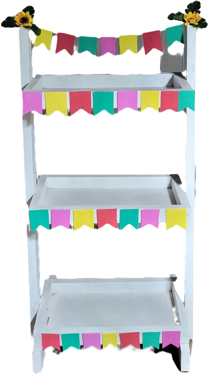 Escadinha Porta Doces - Festa Junina - lucia mendonça decoraçoes