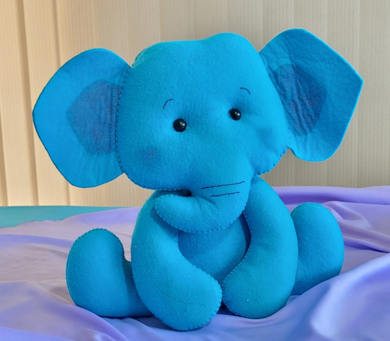 Elefante Cinza/Azul - lucia mendonça decoraçoes
