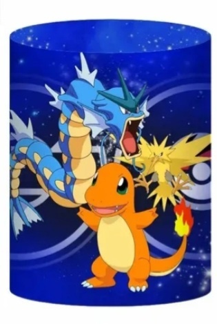 Capa Cilindro Pokemon Azul - G - lucia mendonça decoraçoes
