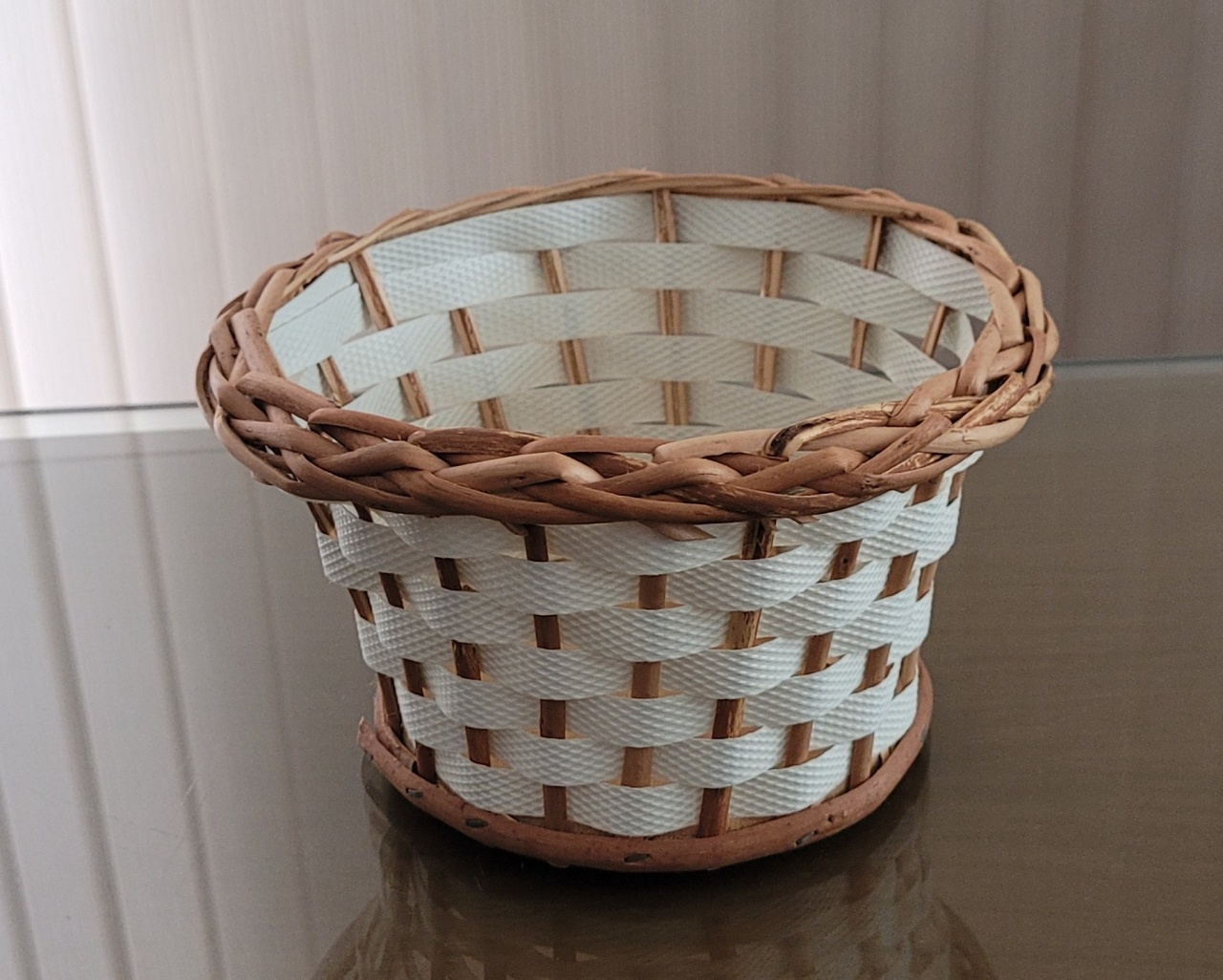 Cachepot Trançado- Branco P - lucia mendonça decoraçoes