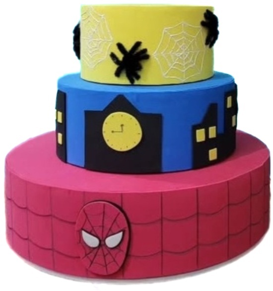 Bolo Homem Aranha - lucia mendonça decoraçoes