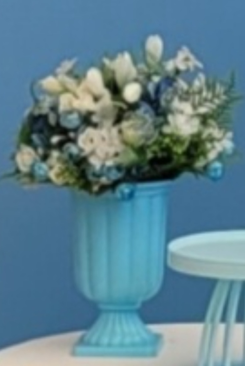 Arranjo Azul Pp + Vaso Azul P - lucia mendonça decoraçoes