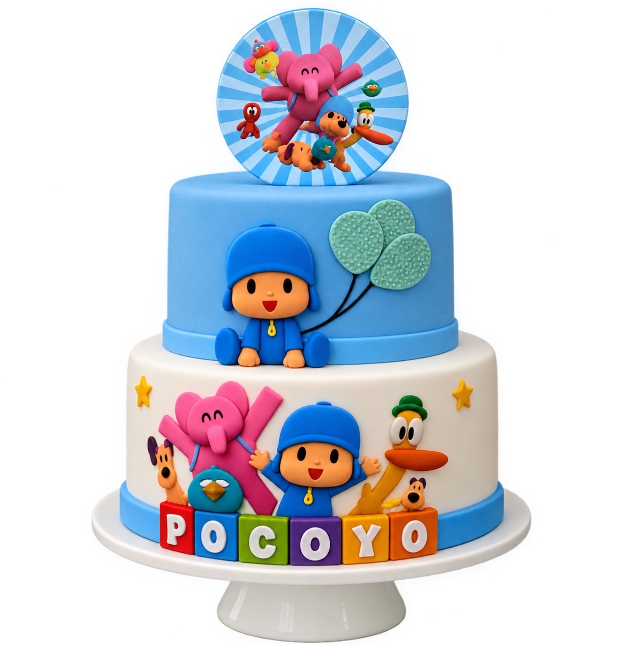 Bolo Pocoyo - lucia mendonça decoraçoes