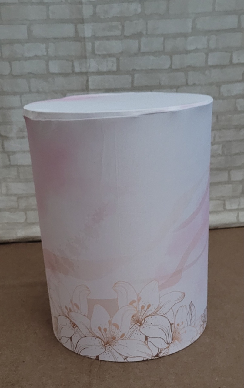 Capa Cilindro Rosa Dourado M - lucia mendonça decoraçoes