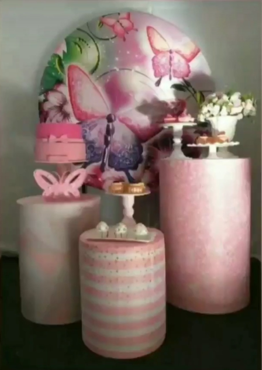 Borboleta Rosa - Decoração  - lucia mendonça decoraçoes