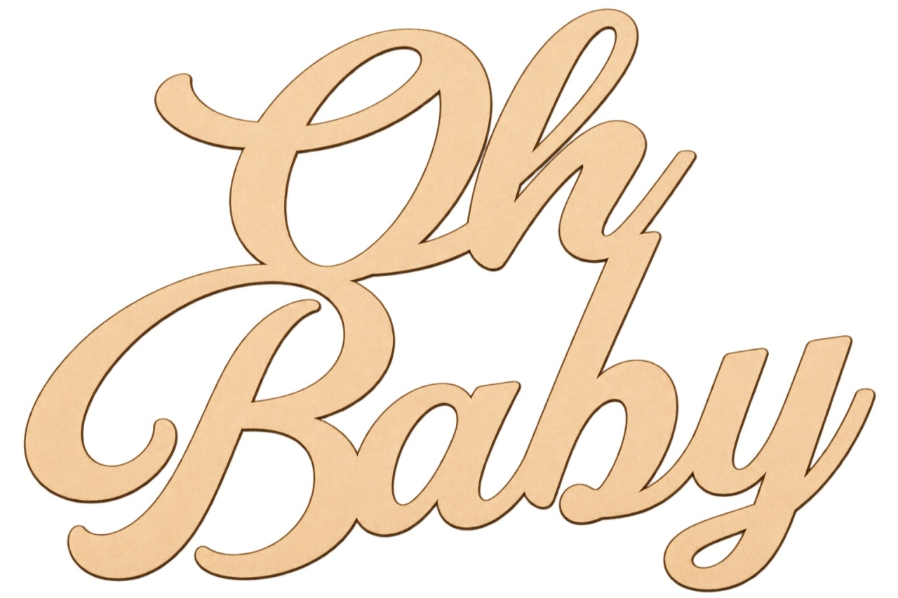 Oh Baby  - Dourado - lucia mendonça decoraçoes
