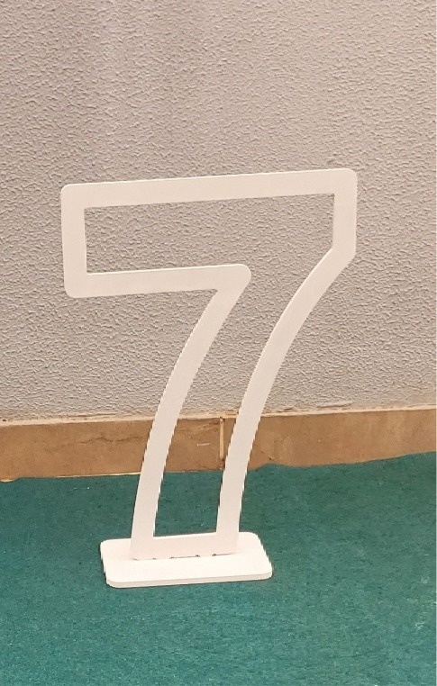 Número 7 - Mdf - lucia mendonça decoraçoes
