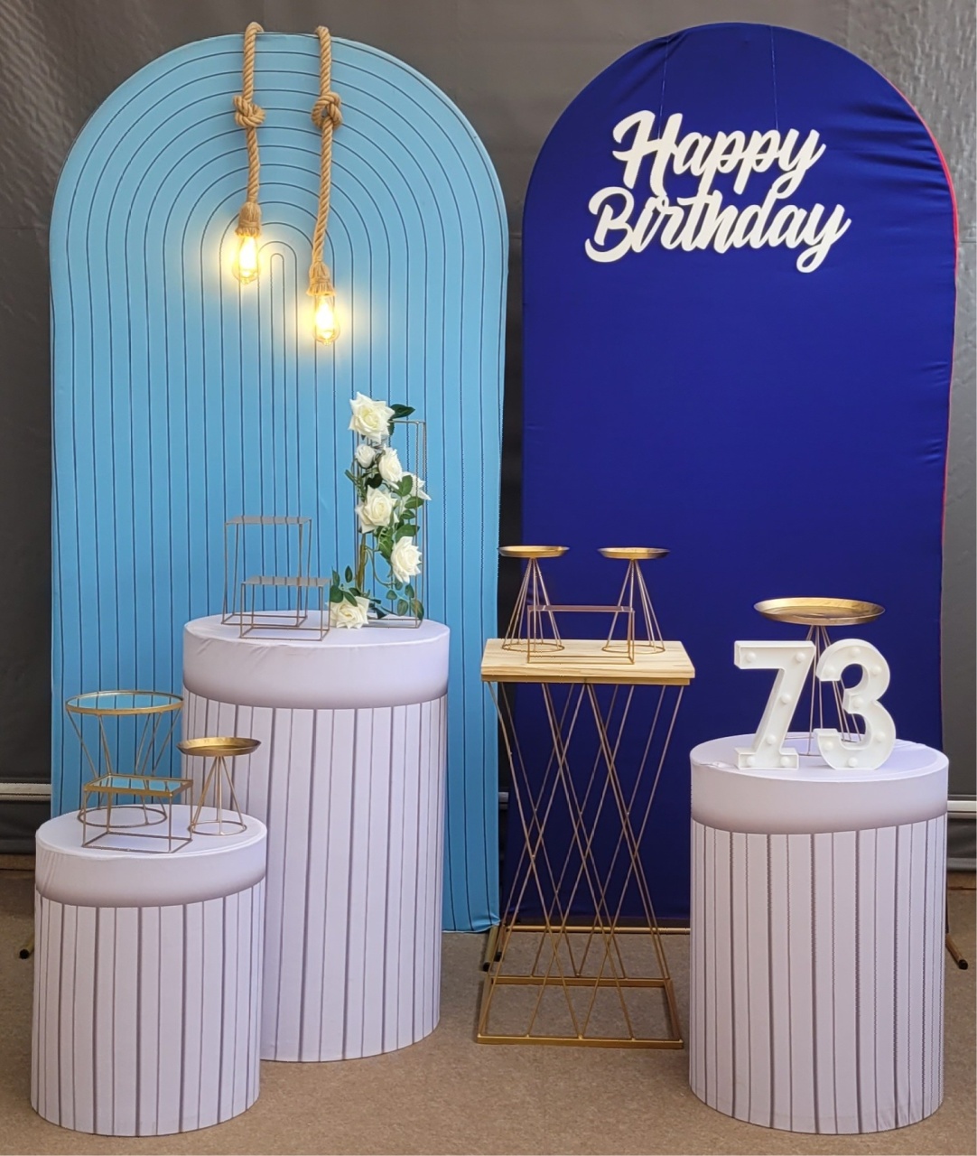 Azul/Branco - lucia mendonça decoraçoes