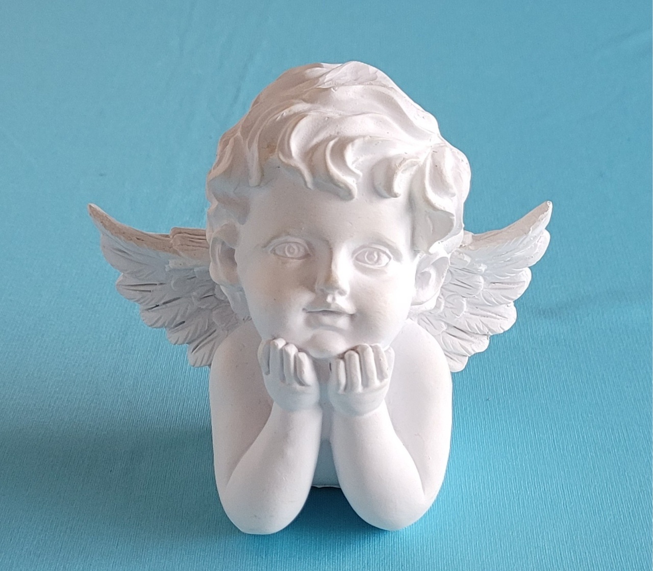 Anjo Mãos No Queixo - lucia mendonça decoraçoes