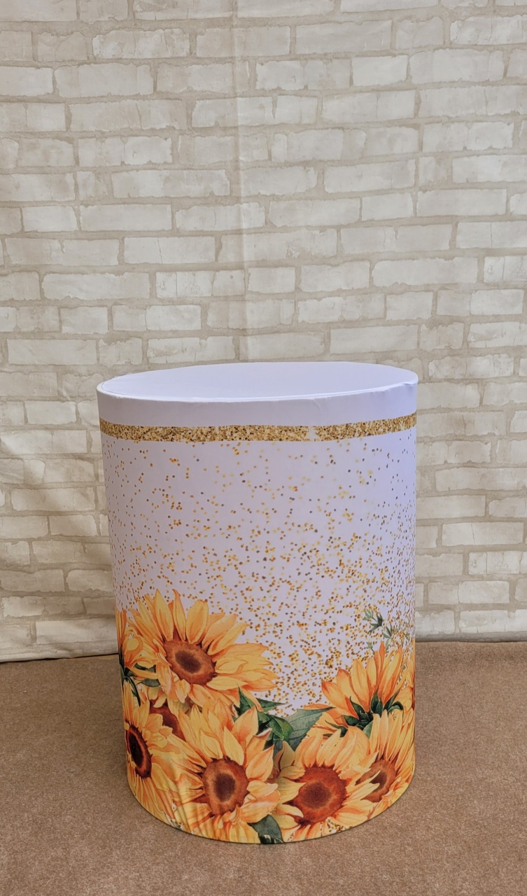 Capa Cilindro Girassol M - lucia mendonça decoraçoes