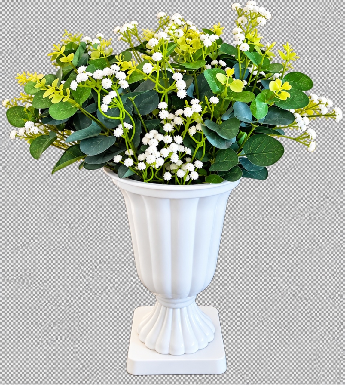 Arranjo Folha Eucalipto E Mosquitinho - lucia mendonça decoraçoes