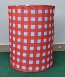 Capa Cilindro Quadriculado Vermelho - M - imagem 2